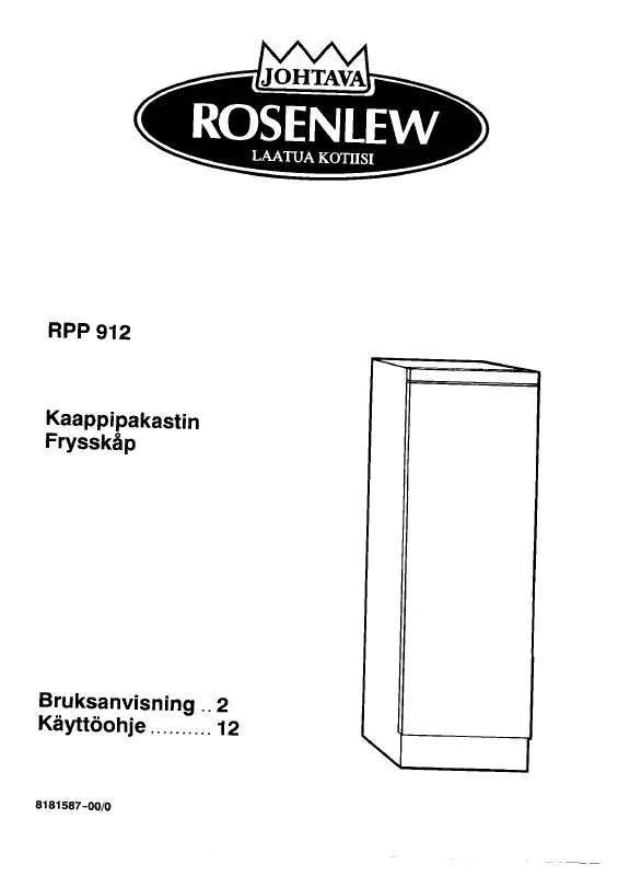 Mode d'emploi ROSENLEW RPP912