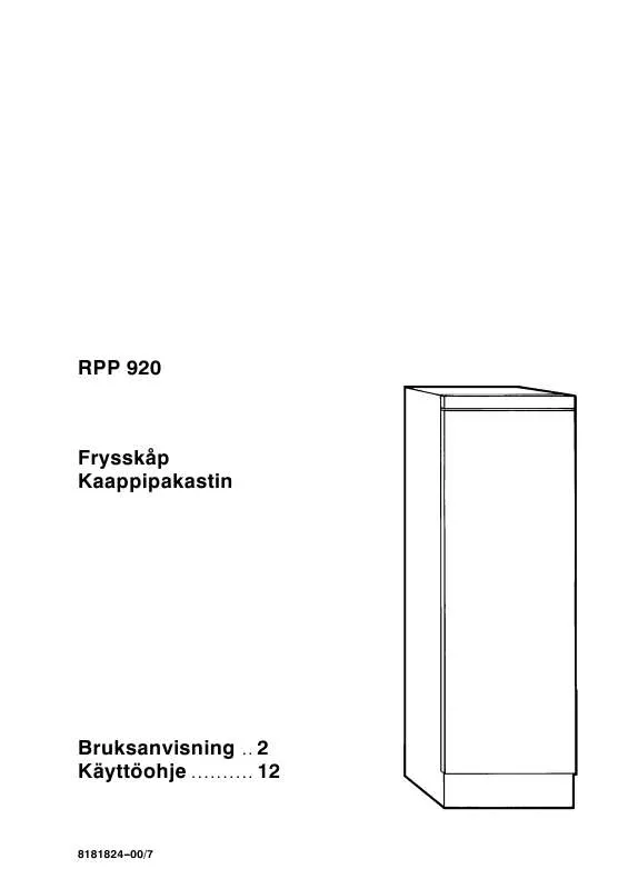 Mode d'emploi ROSENLEW RPP920