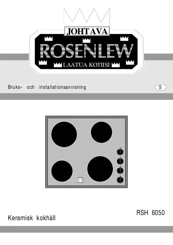 Mode d'emploi ROSENLEW RSH6050