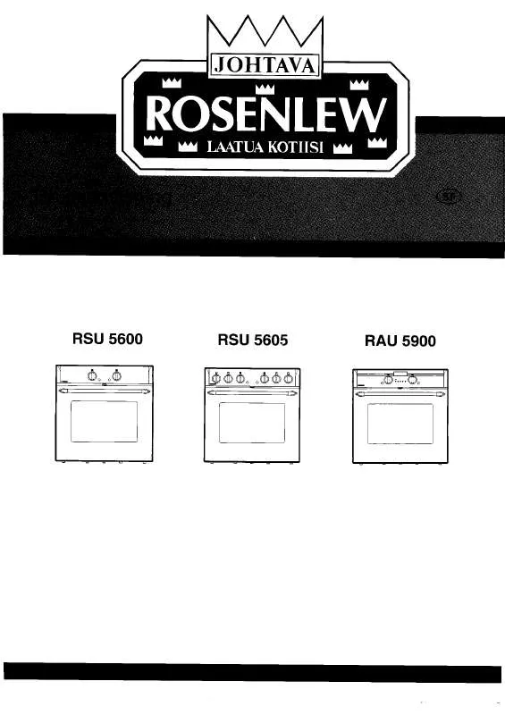 Mode d'emploi ROSENLEW RSU5605