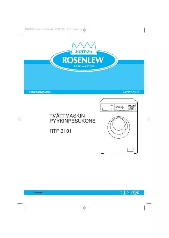 Mode d'emploi ROSENLEW RTF3101