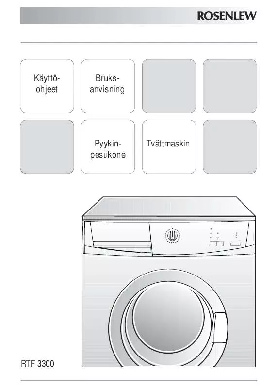 Mode d'emploi ROSENLEW RTF3300