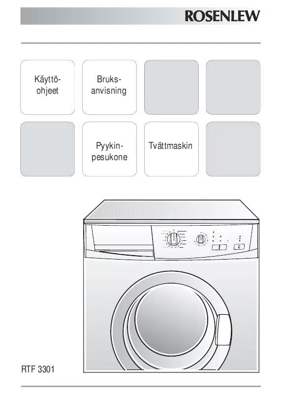 Mode d'emploi ROSENLEW RTF3301
