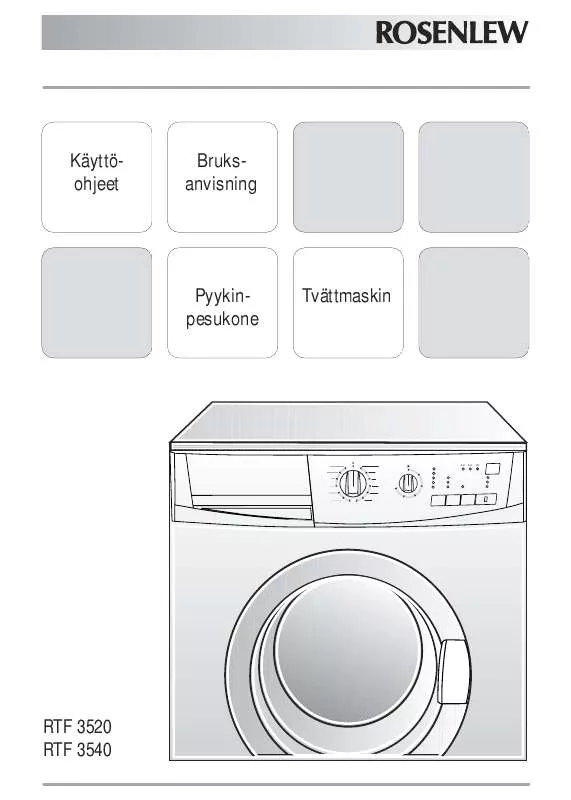 Mode d'emploi ROSENLEW RTF3540