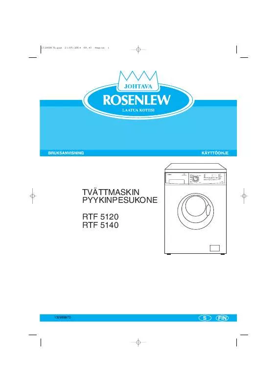 Mode d'emploi ROSENLEW RTF5120
