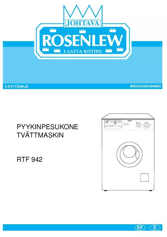 Mode d'emploi ROSENLEW RTF942