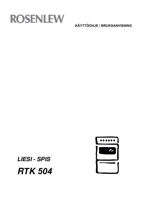 Mode d'emploi ROSENLEW RTK 504