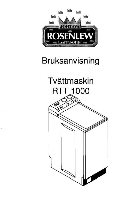 Mode d'emploi ROSENLEW RTT1000
