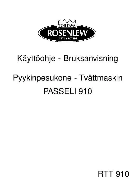 Mode d'emploi ROSENLEW RTT909