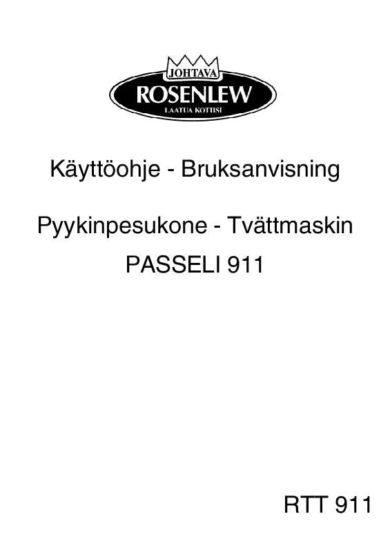 Mode d'emploi ROSENLEW RTT911