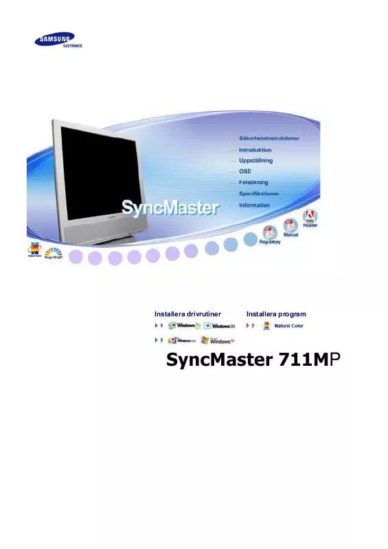 Mode d'emploi SAMSUNG SYNCMASTER 711MP