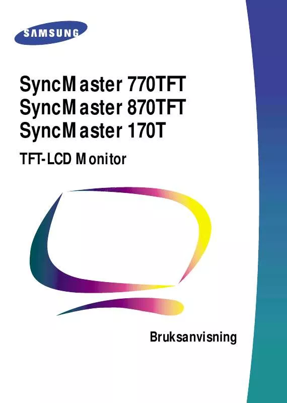 Mode d'emploi SAMSUNG SYNCMASTER 770TFT