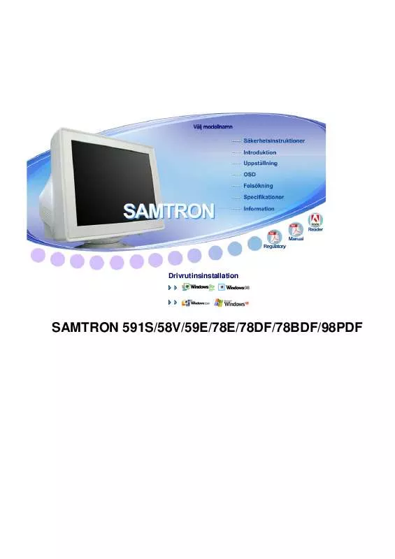 Mode d'emploi SAMSUNG SYNCMASTER 78E