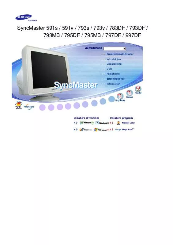 Mode d'emploi SAMSUNG SYNCMASTER 793S