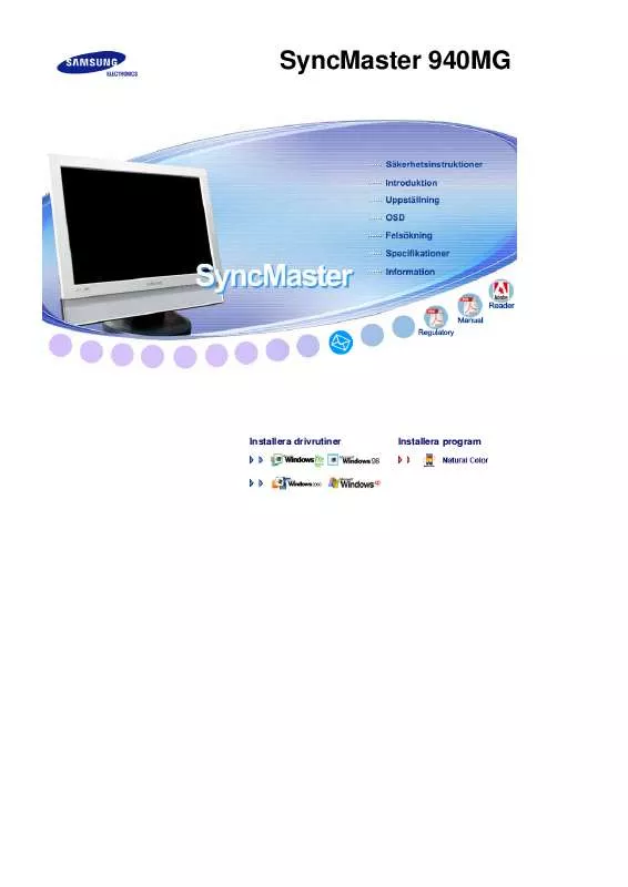 Mode d'emploi SAMSUNG SYNCMASTER 940MG