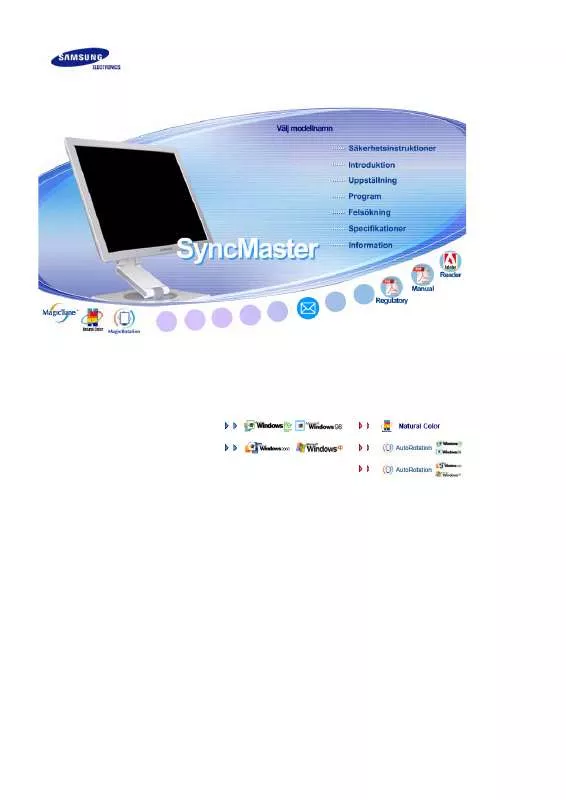 Mode d'emploi SAMSUNG SYNCMASTER 970P