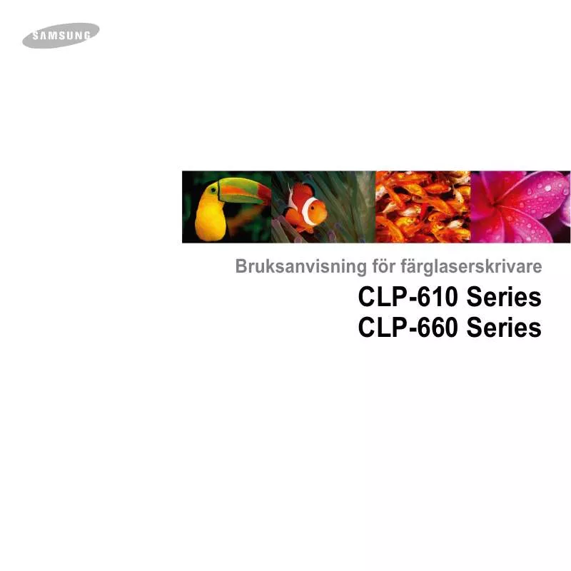 Mode d'emploi SAMSUNG CLP-610ND