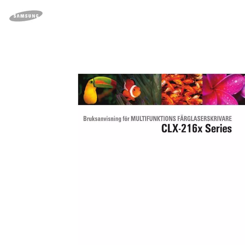 Mode d'emploi SAMSUNG CLX-2160N