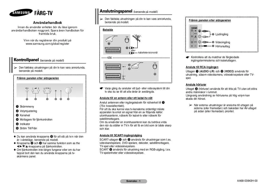 Mode d'emploi SAMSUNG CW-21Z403N