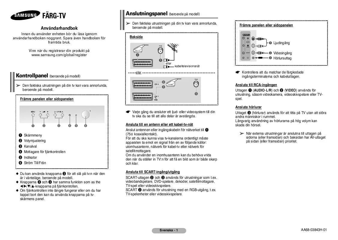 Mode d'emploi SAMSUNG CW-21Z413N