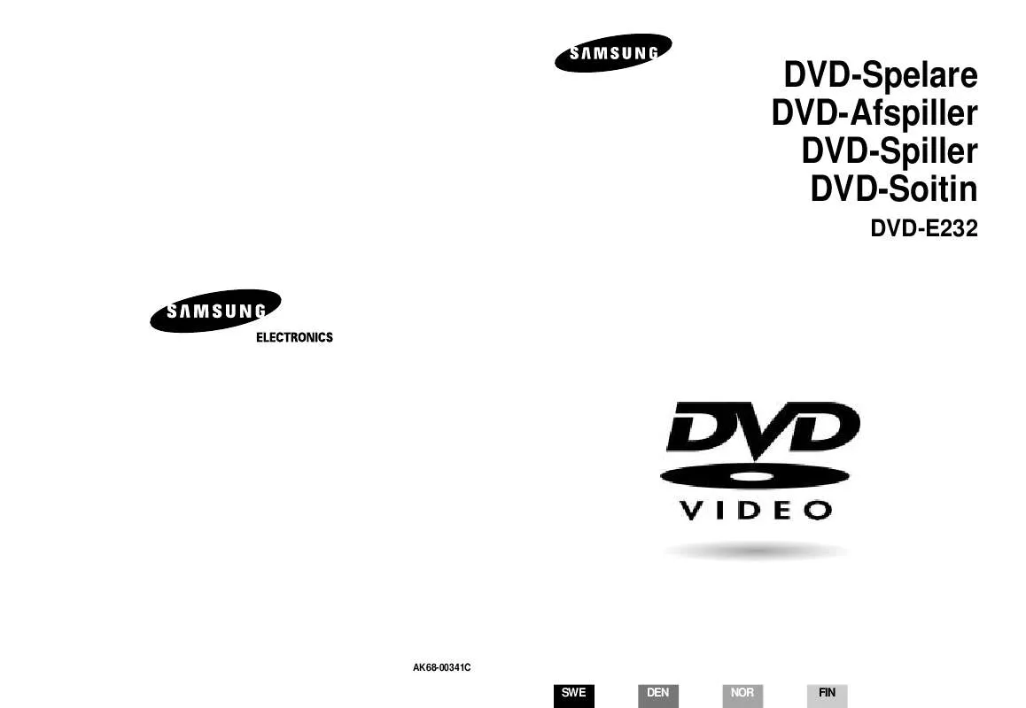 Mode d'emploi SAMSUNG DVD-E232A