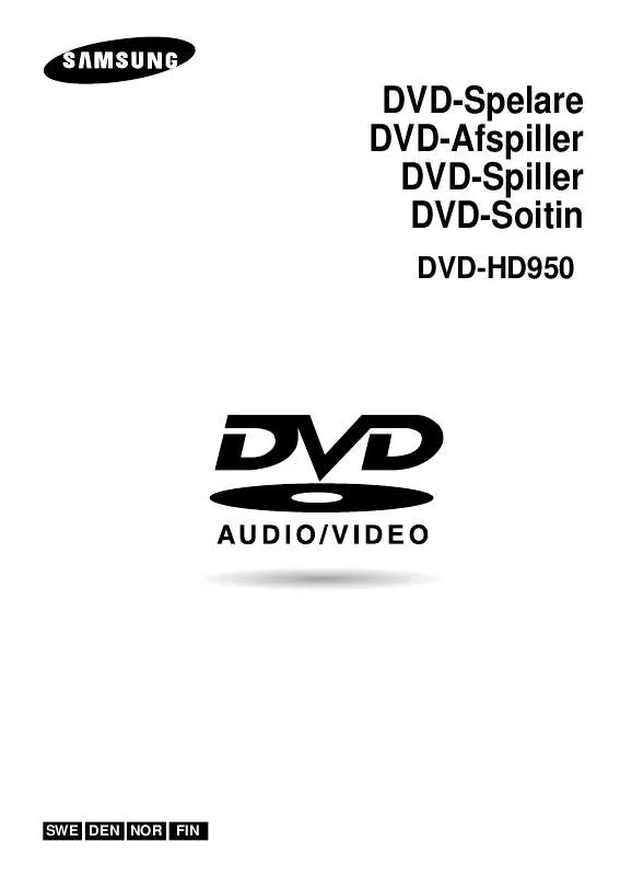 Mode d'emploi SAMSUNG DVD-HD950