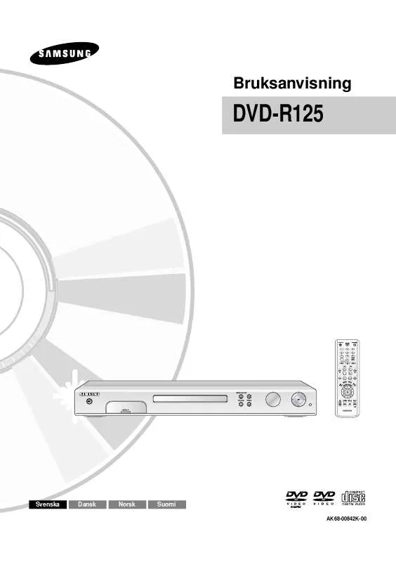 Mode d'emploi SAMSUNG DVD-R125