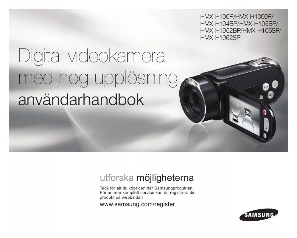 Mode d'emploi SAMSUNG HMX-H1000P