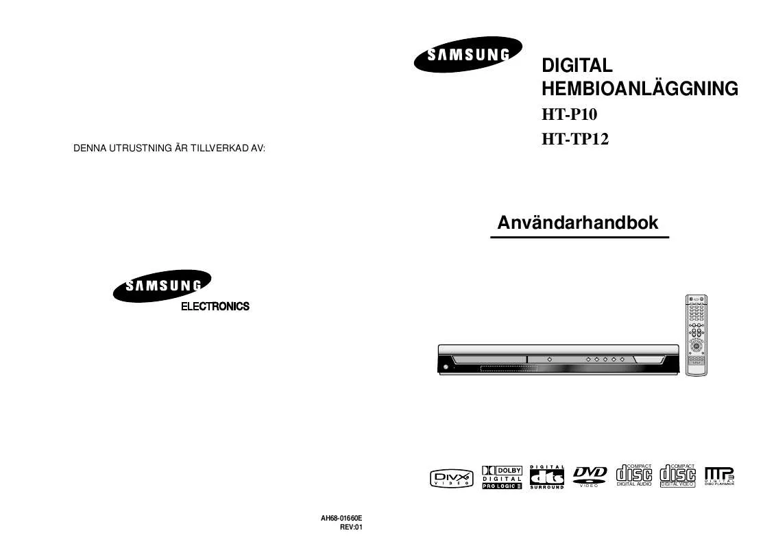 Mode d'emploi SAMSUNG HT-P10