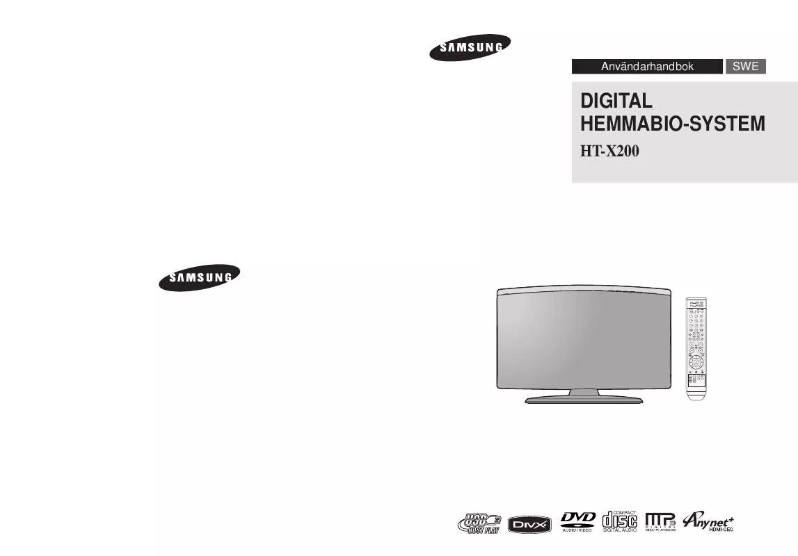 Mode d'emploi SAMSUNG HT-X200