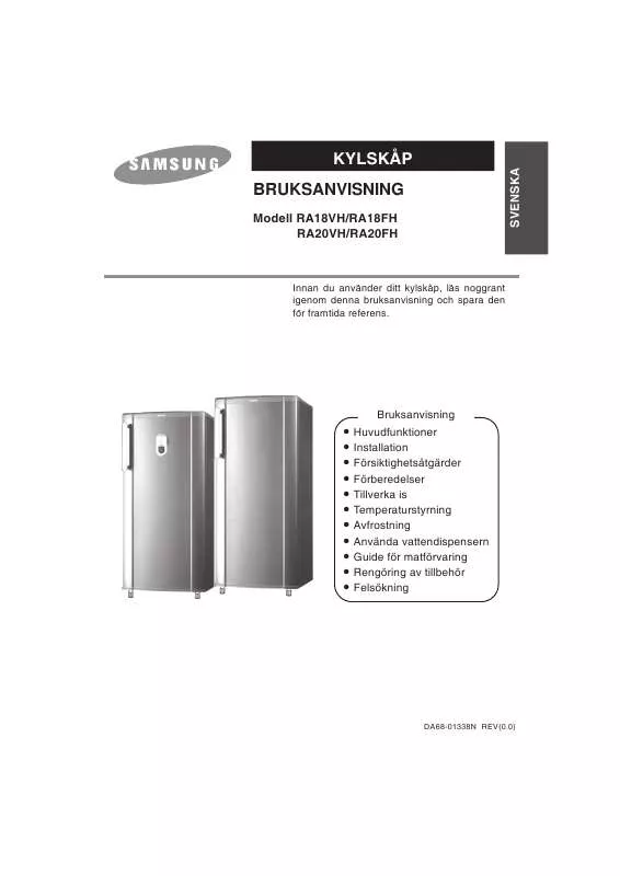 Mode d'emploi SAMSUNG RA20FHSW