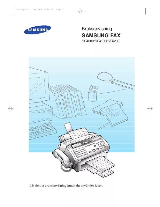 Mode d'emploi SAMSUNG SF-4000