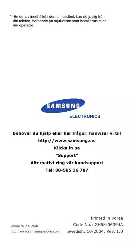 Mode d'emploi SAMSUNG SGH-E330