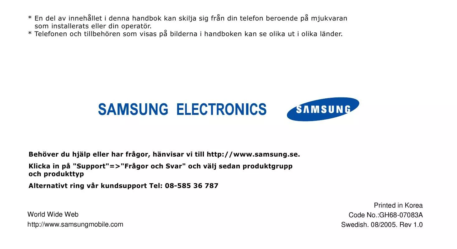 Mode d'emploi SAMSUNG SGH-E340