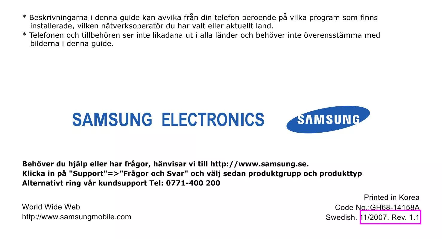 Mode d'emploi SAMSUNG SGH-U600 EVO