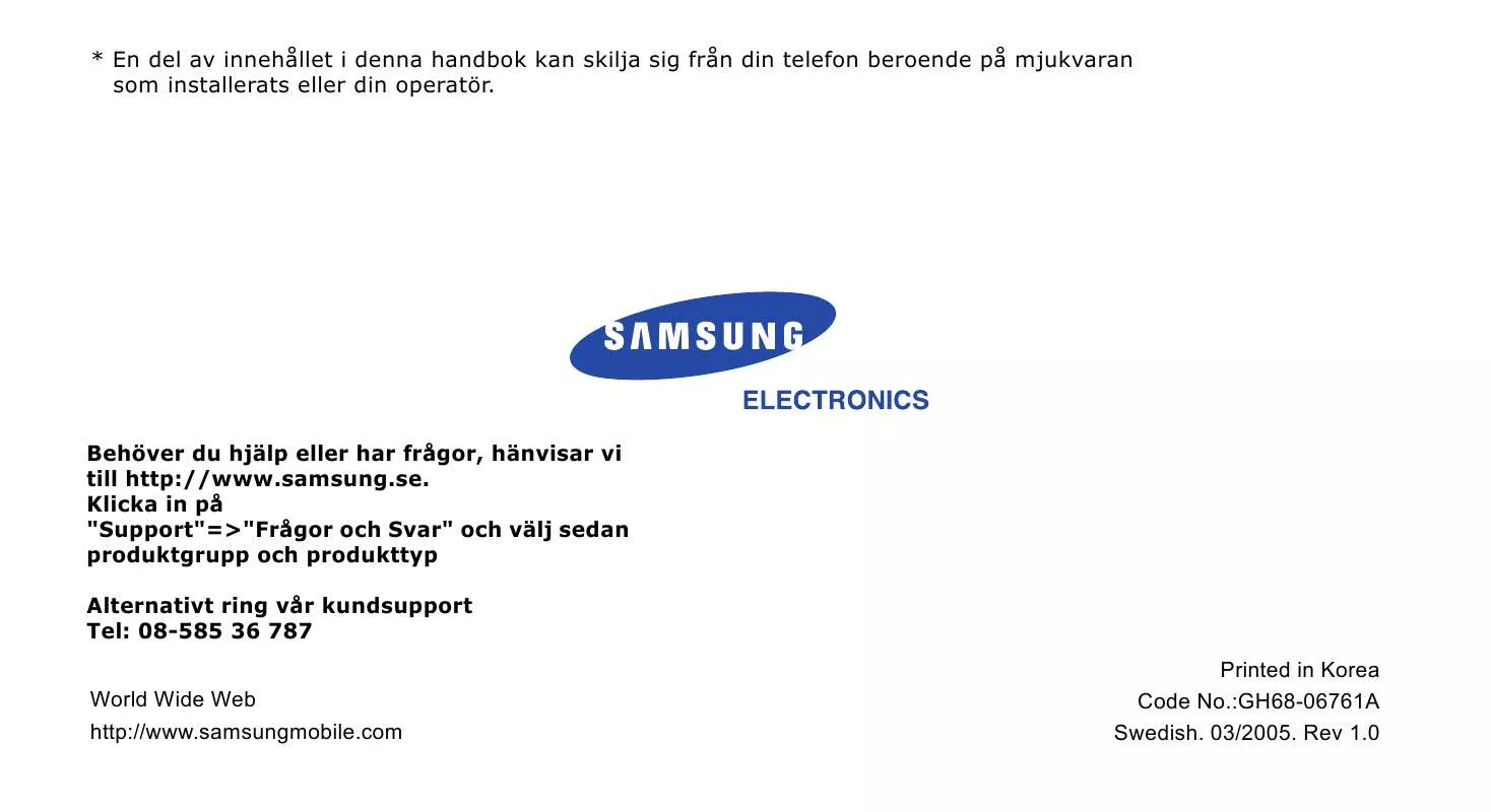 Mode d'emploi SAMSUNG SGH-X480