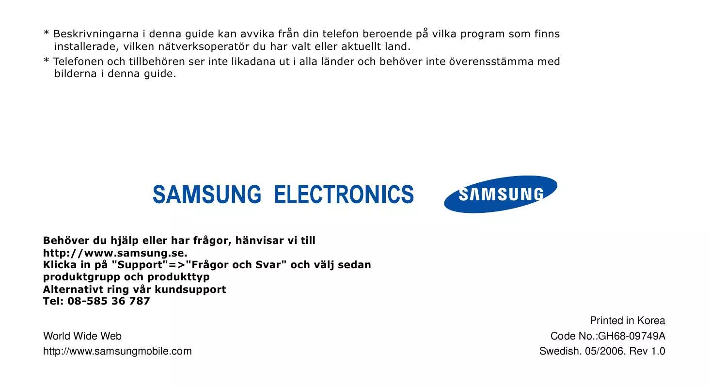 Mode d'emploi SAMSUNG SGH-X650