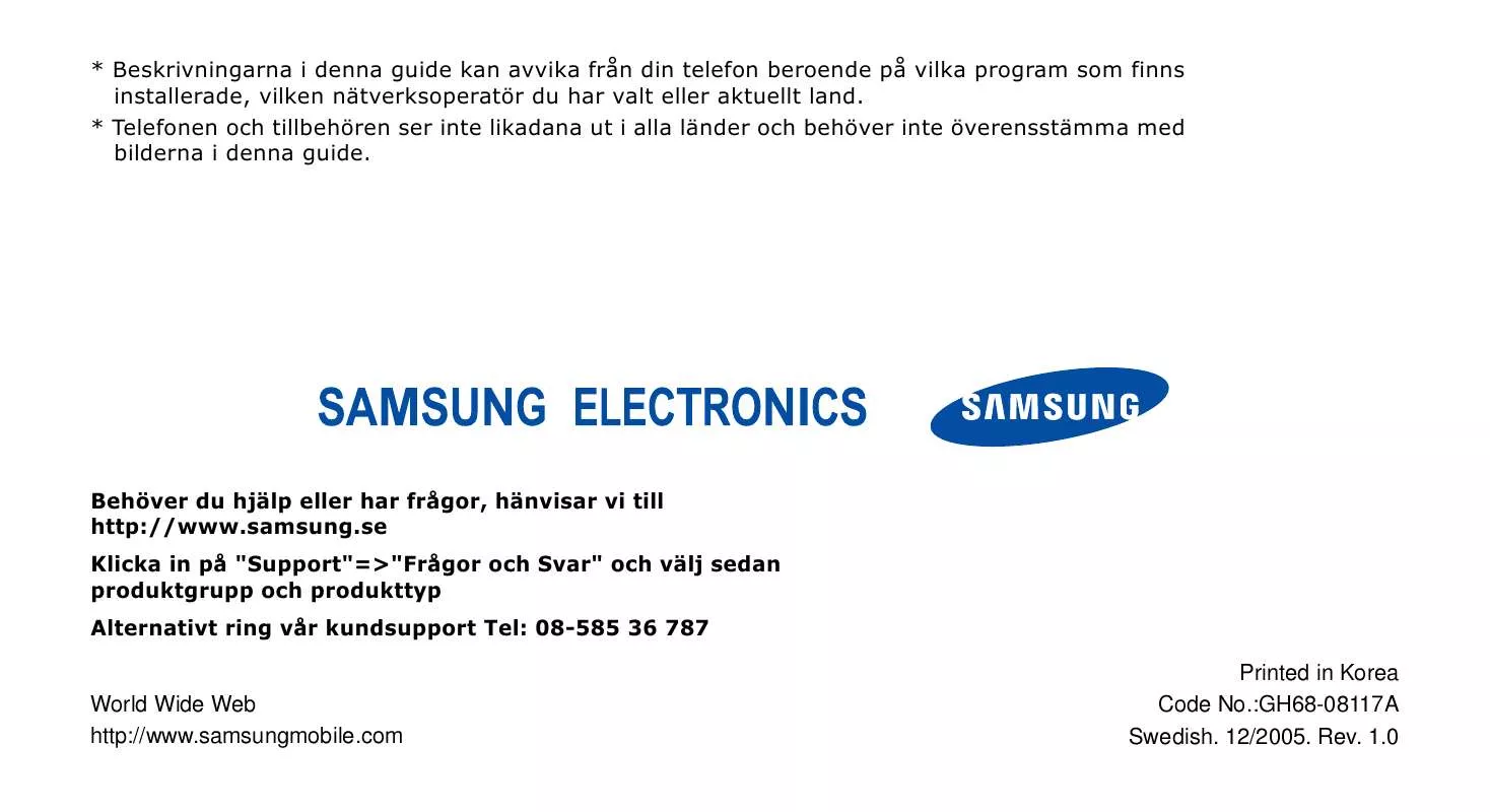 Mode d'emploi SAMSUNG SGH-X700