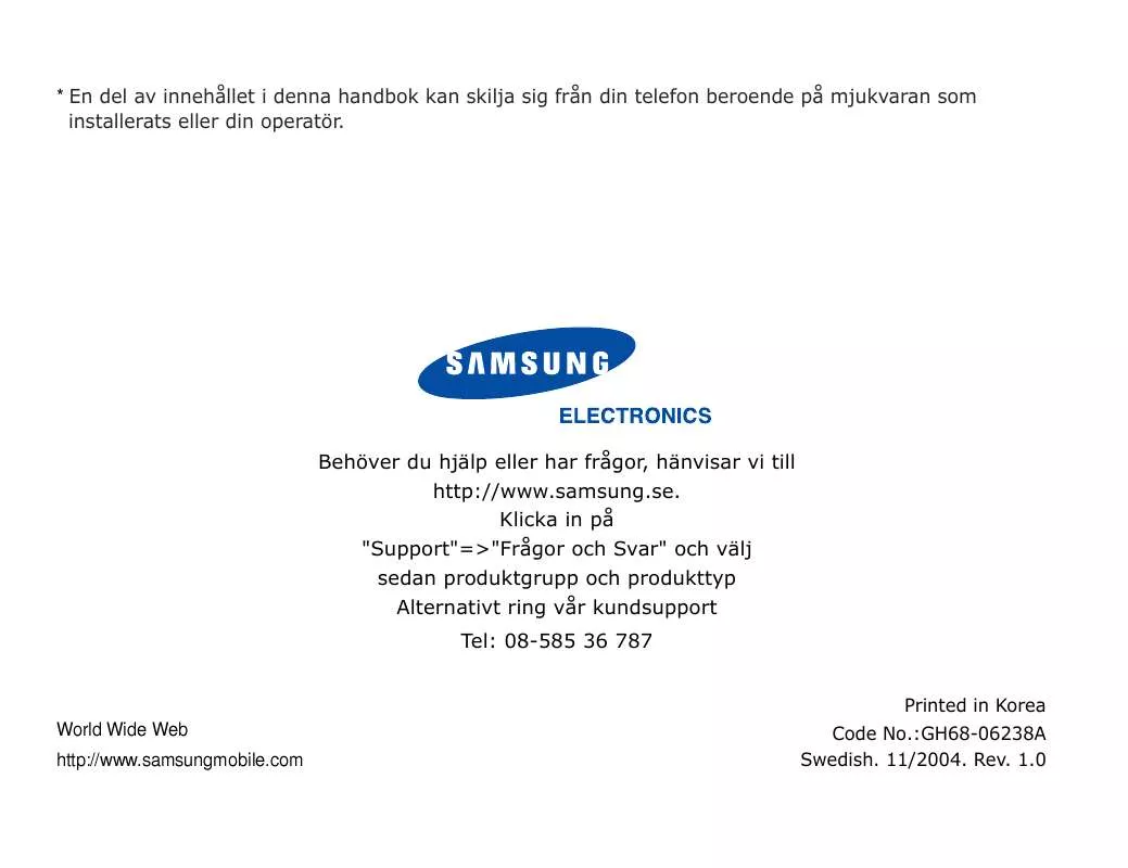 Mode d'emploi SAMSUNG SGH-Z107