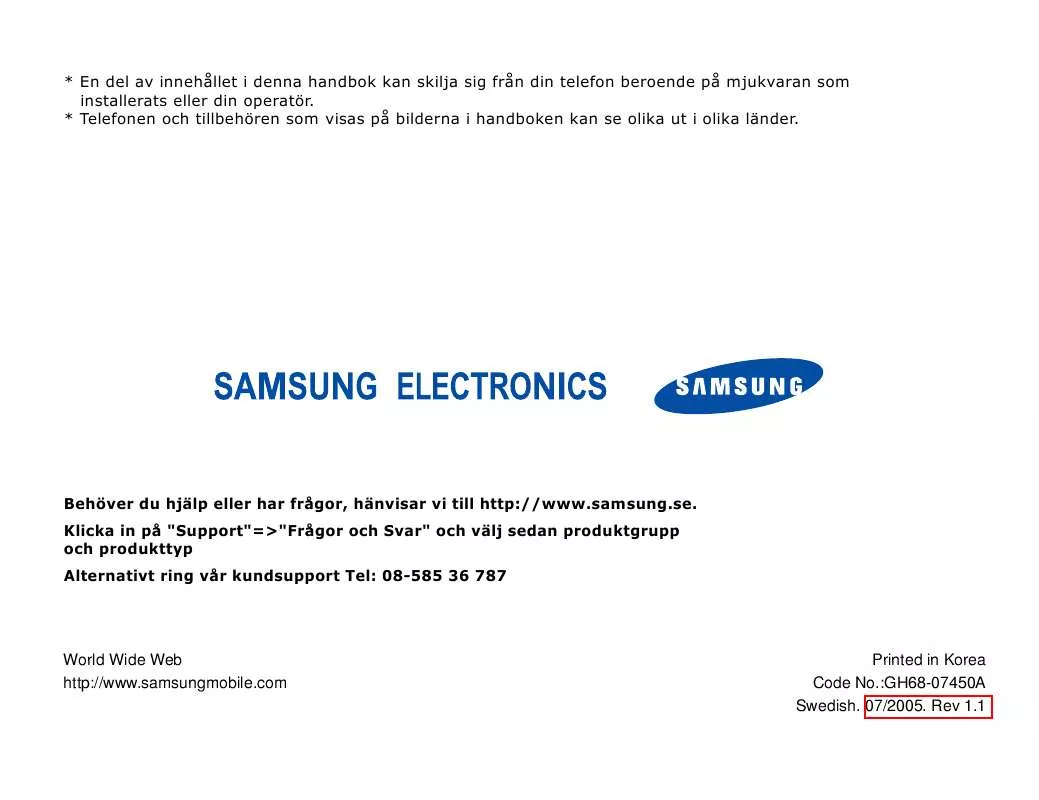 Mode d'emploi SAMSUNG SGH-Z300