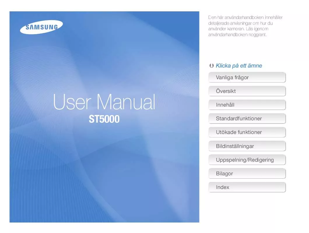 Mode d'emploi SAMSUNG ST-5000