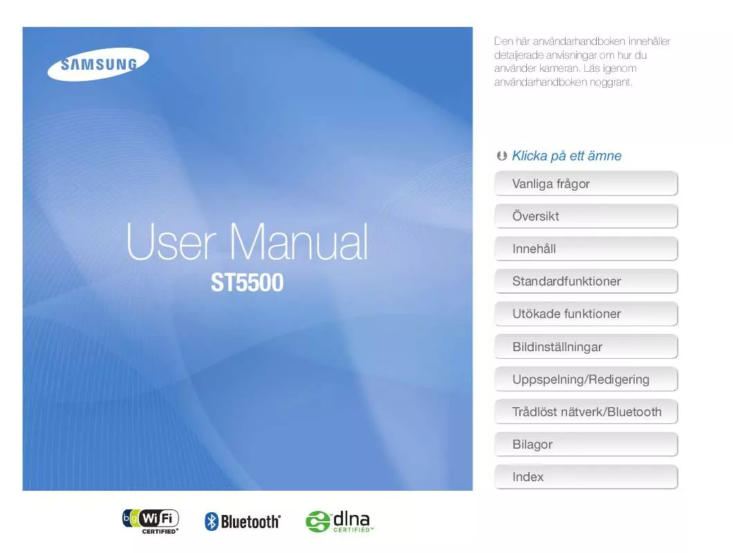 Mode d'emploi SAMSUNG ST-5500