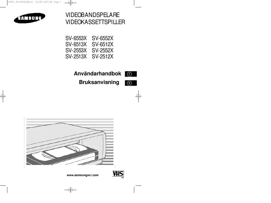 Mode d'emploi SAMSUNG SV-6512X