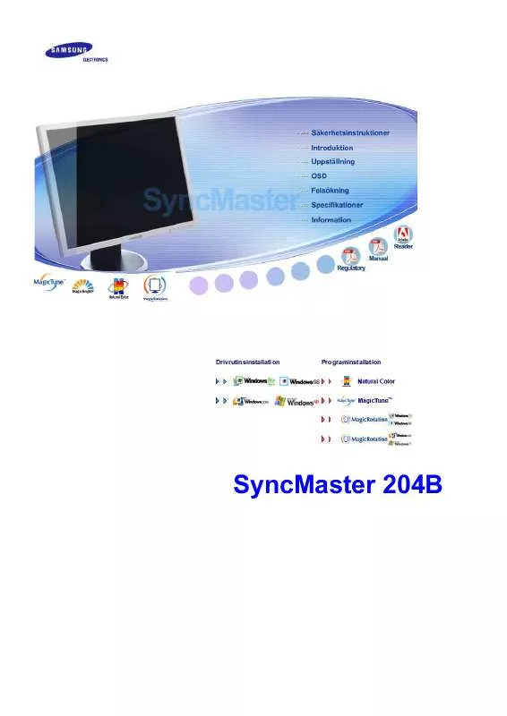 Mode d'emploi SAMSUNG SYNCMASTER 203B