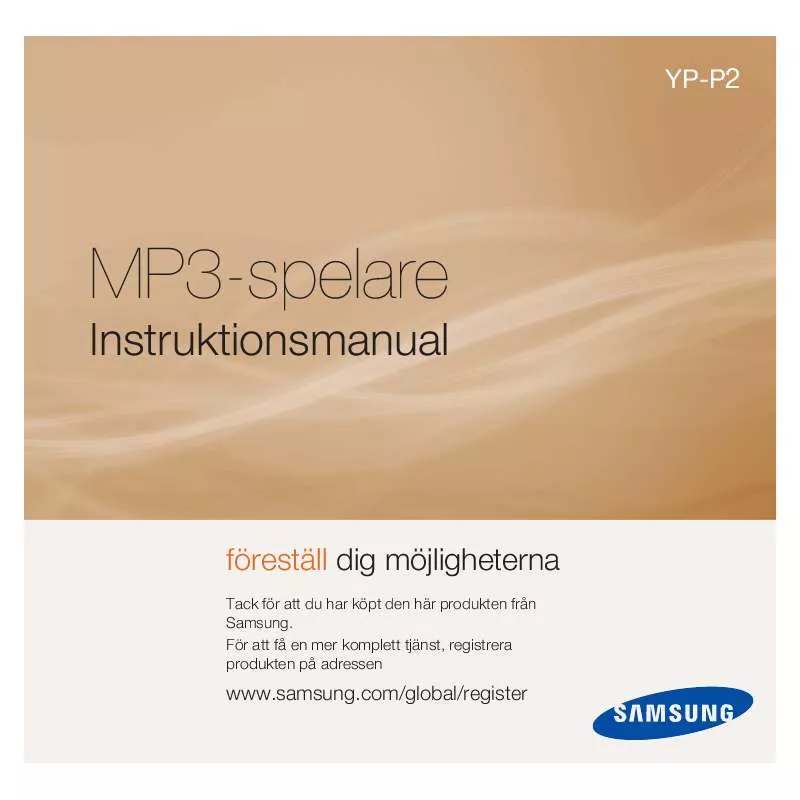 Mode d'emploi SAMSUNG YP-P2JAB