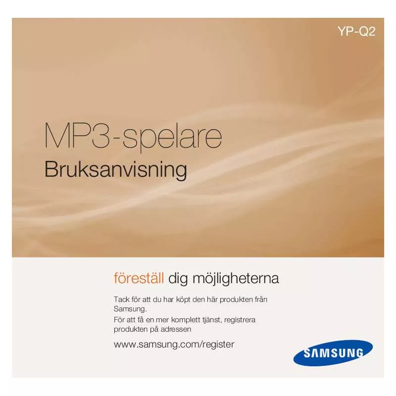 Mode d'emploi SAMSUNG YP-Q2JAB