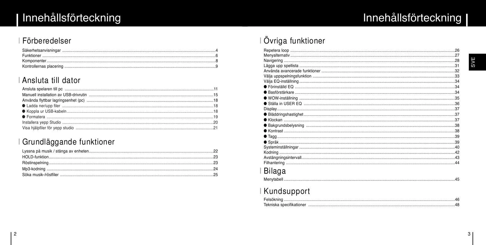 Mode d'emploi SAMSUNG YP-T6V