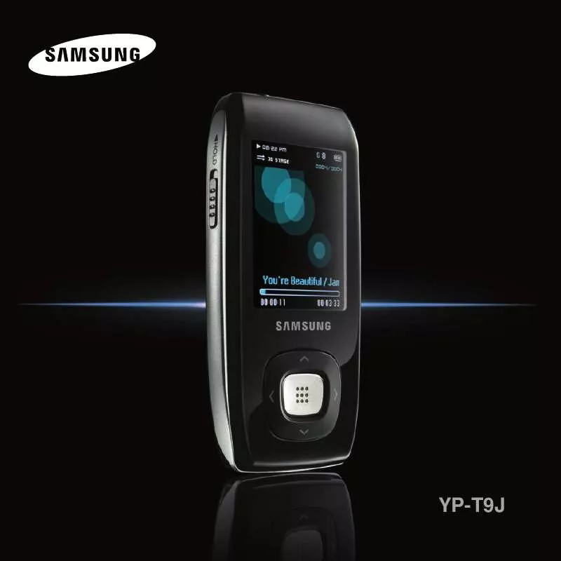 Mode d'emploi SAMSUNG YP-T9JBZB