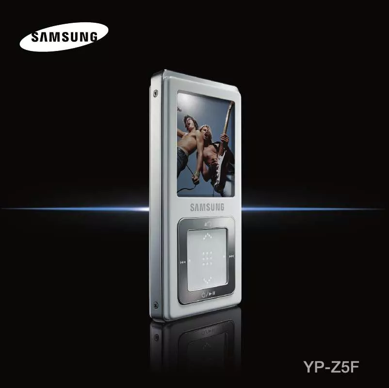 Mode d'emploi SAMSUNG YP-Z5FA