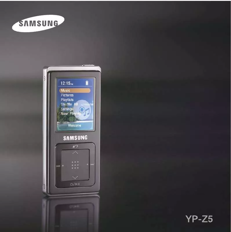 Mode d'emploi SAMSUNG YP-Z5ZS/ELS